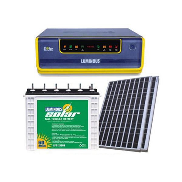 Luminous Solar 850VA Home Inverter With 150AH Battery (150*2) 300 Watt Solar Panel
